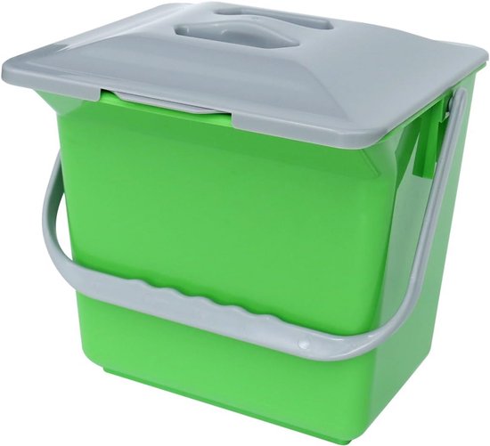 Compostbak Keuken 6 Liter Groen voor Afvalscheiding | bol