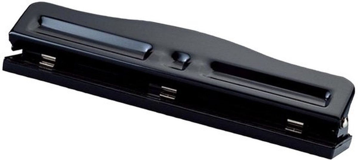 Metalen Perforator voor A4-papier - Verstelbare Afstand - 3-gaats - Antislip Padbasis