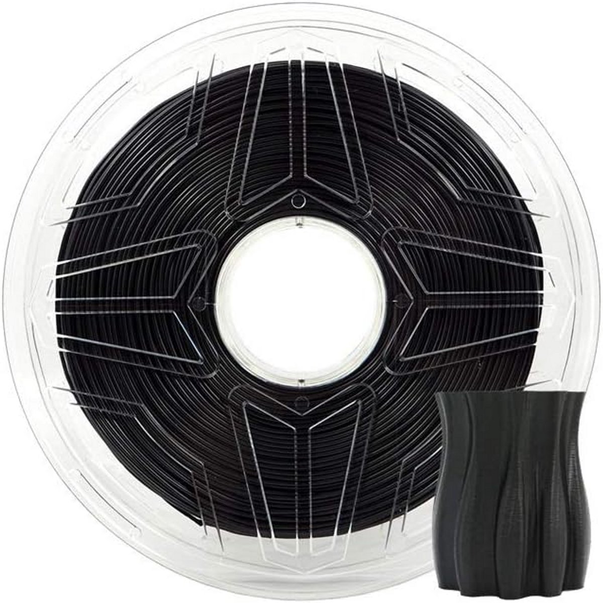 1.75mm PETG Filament 1kg Zwart voor 3D Printer | Sterk & Glanzend Printmateriaal