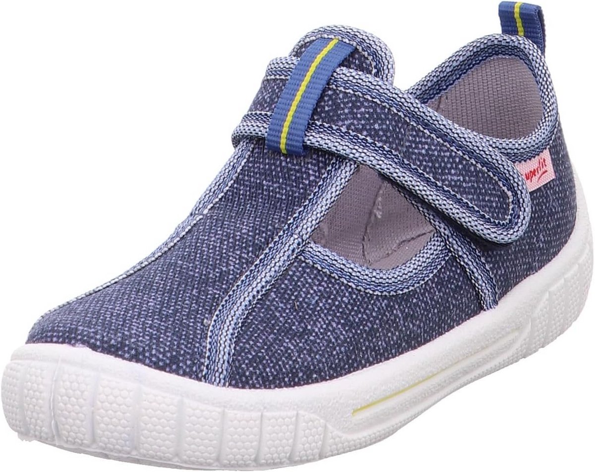 Stevige voetbalslippers voor jongens met klittenbandsluiting