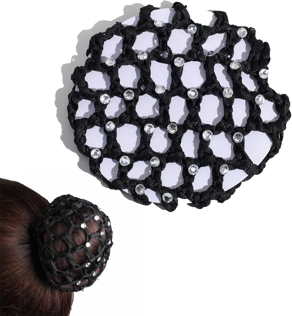 Elastisch Knooppatroon met Strasssteentjes voor Ballet, Gymnastiek en Dans