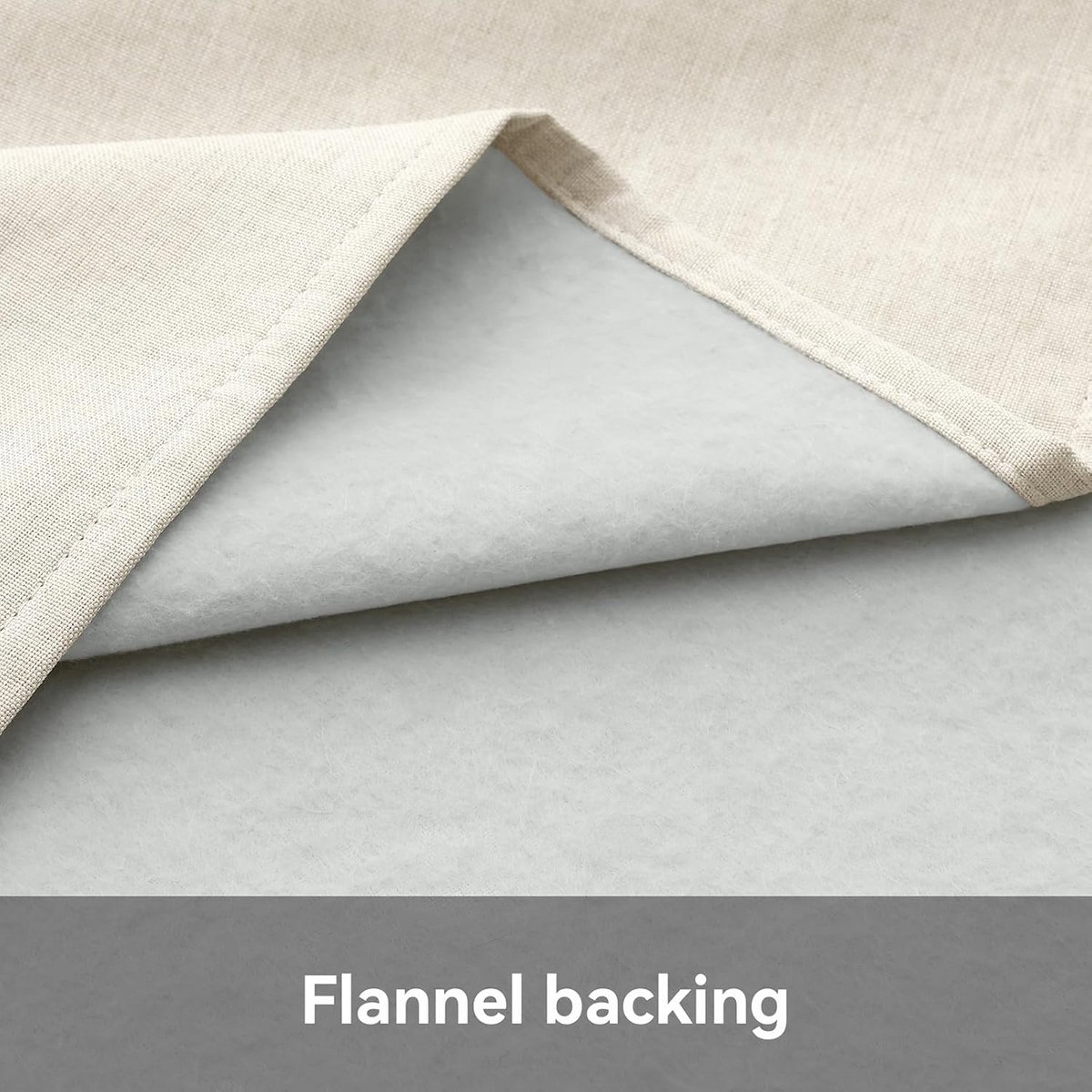 Waterafstotend Tafelkleed Rechthoekig 140x100 cm Linnenlook Beige met Flanellen Rug