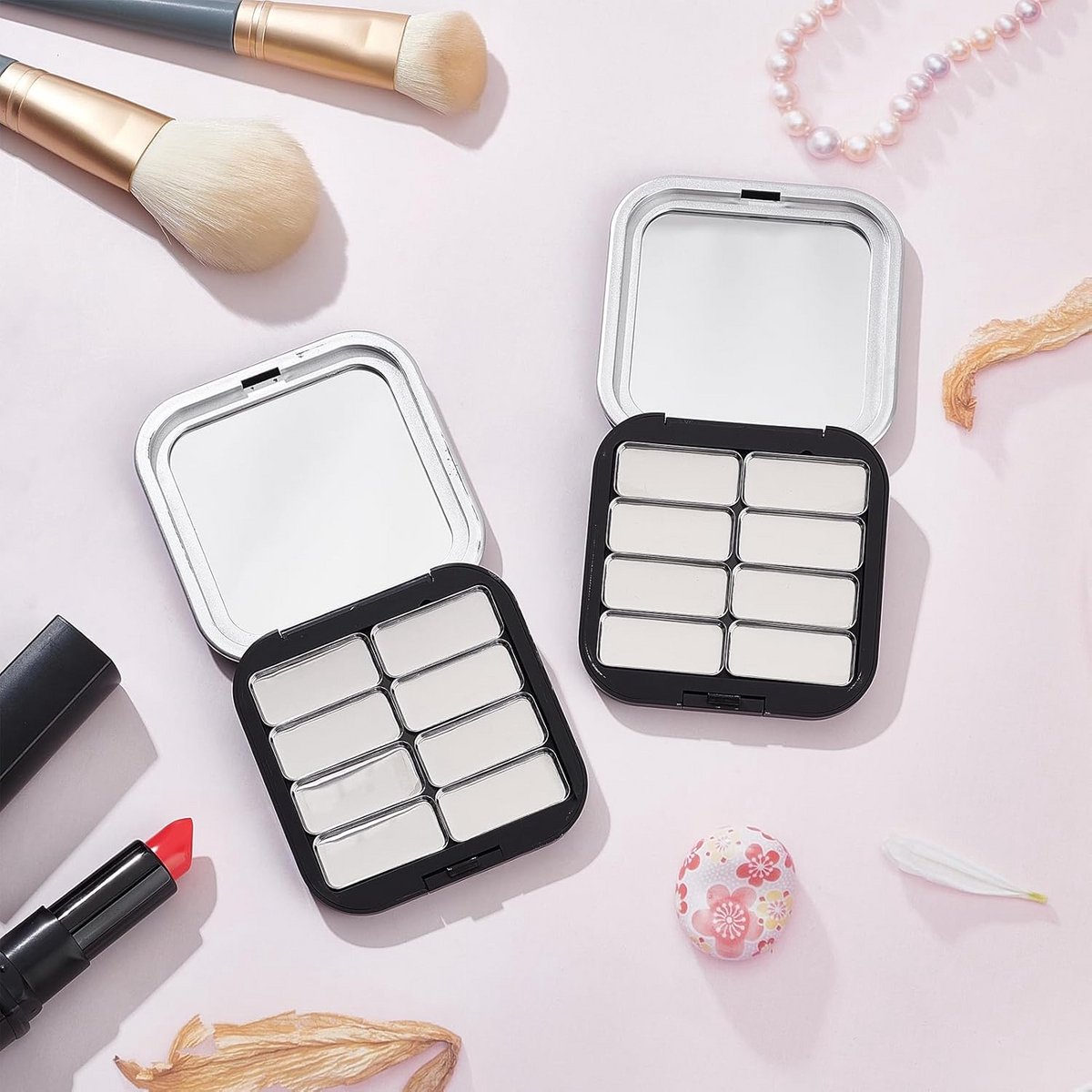 Lege Make-up Palette met 8 Vaks voor DIY Oogschaduw en Blush