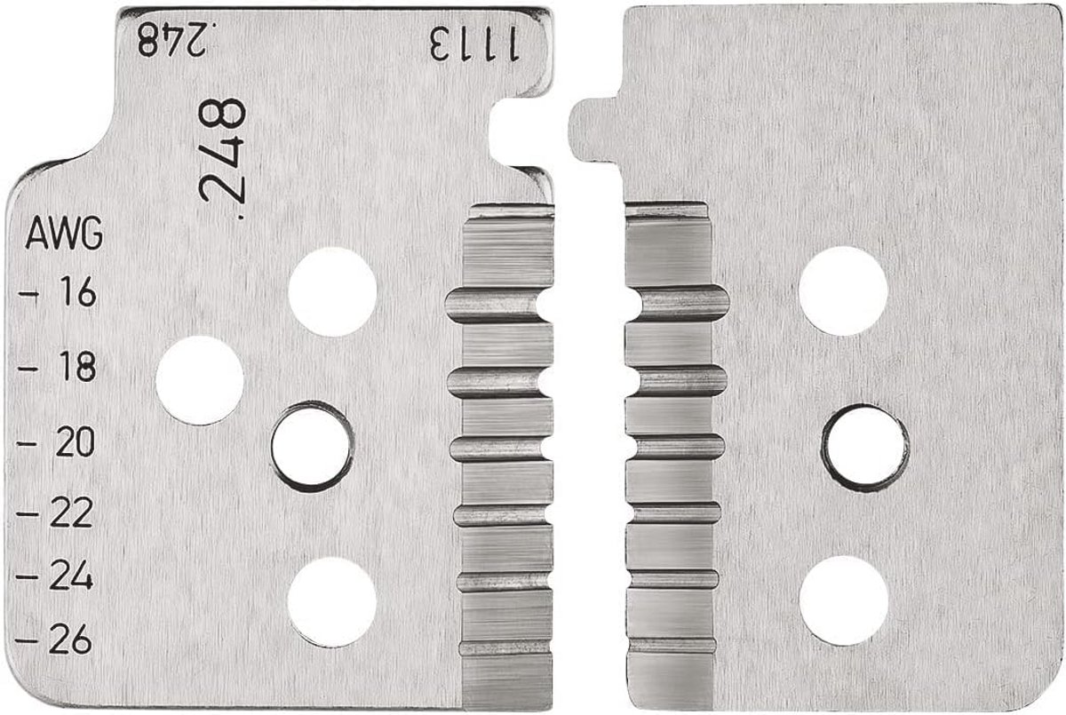 Set Reservemessen voor Draadstripper voor Diverse Isolatiematerialen (PTFE, Siliconen)