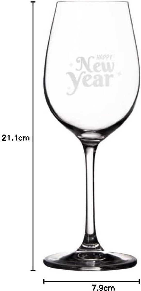 Luxe Wijnglas Set met Persoonlijke Gravure - 6 Stuks