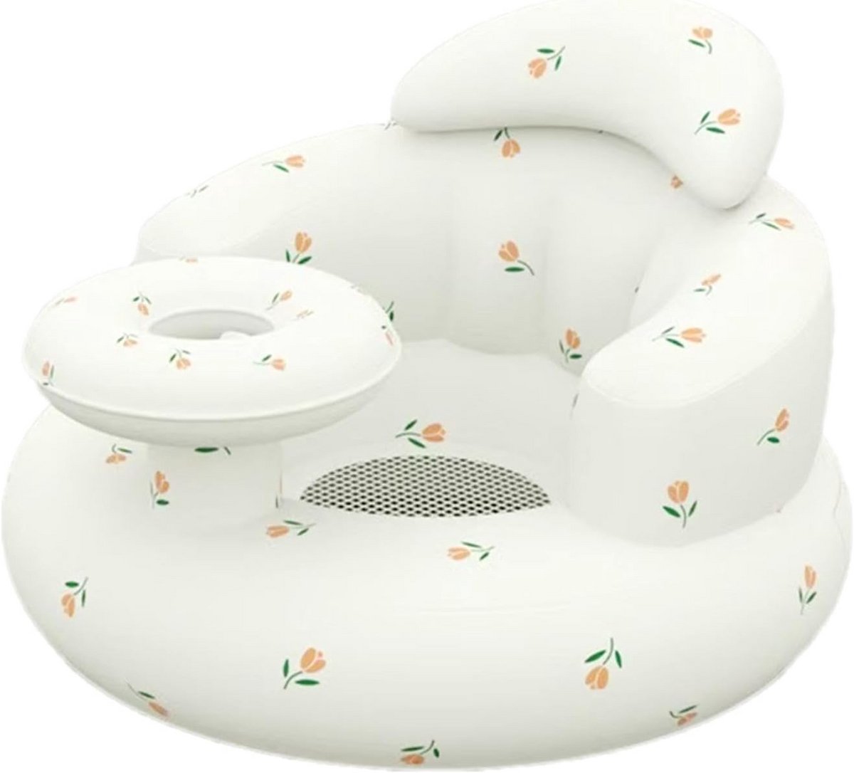 Opblaasbare Kinderstoel met Dienblad - Steunzit voor Baby's en Peuters (3-36 Maanden)