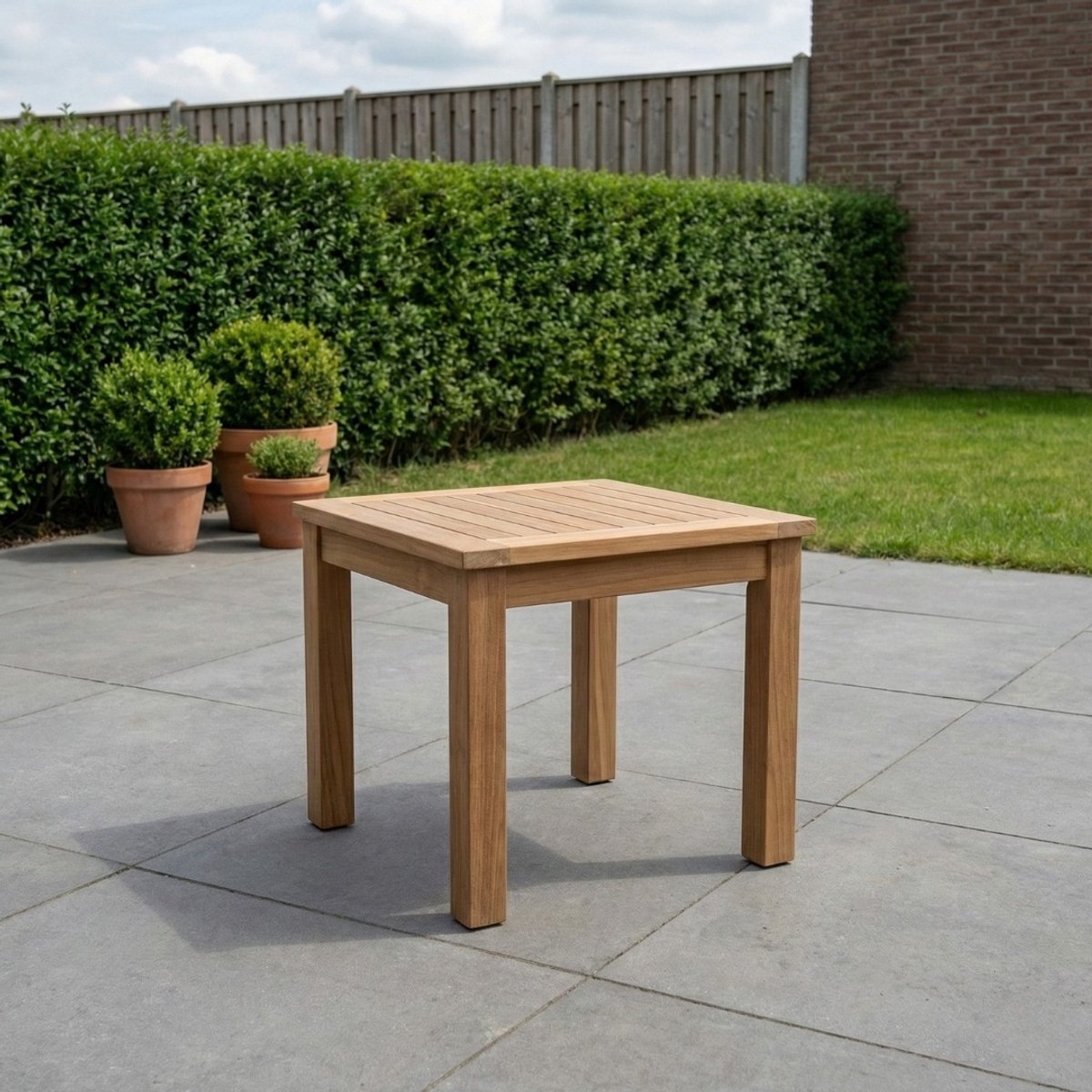 Teak Tuintafel Vierkant | 90x90x75