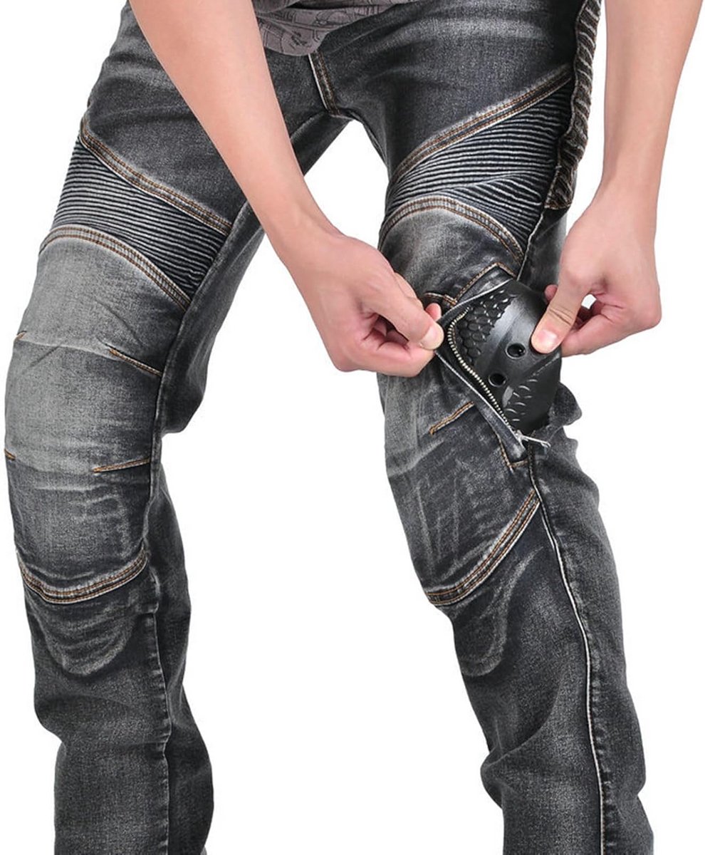 Motorrijbroek Heren Kevlar Motorjeans Bescherming Combat Touring Motor Kleding – foto 4