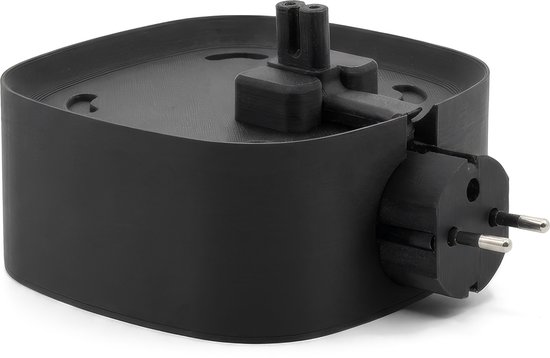 Muurbeugel geschikt voor Sonos One (SL) / Play:1 - Standaard geschikt voor Sonos One - Stopcontact Houder - Zonder boren - Kabelvrij & Stevig - Zwart