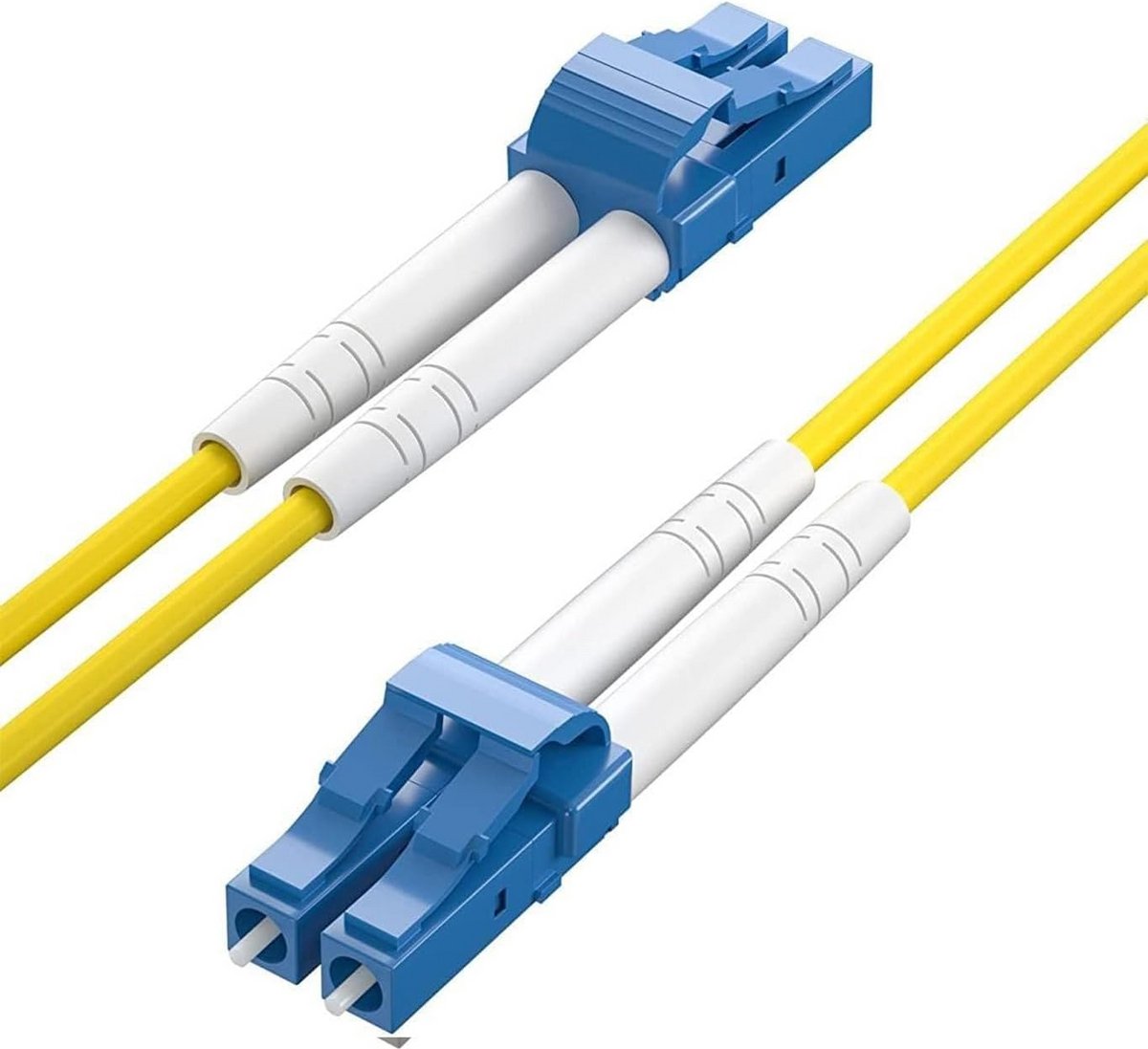 Singlemode LC naar LC Duplex Glasvezel Patchkabel, OS2, 2 Meter