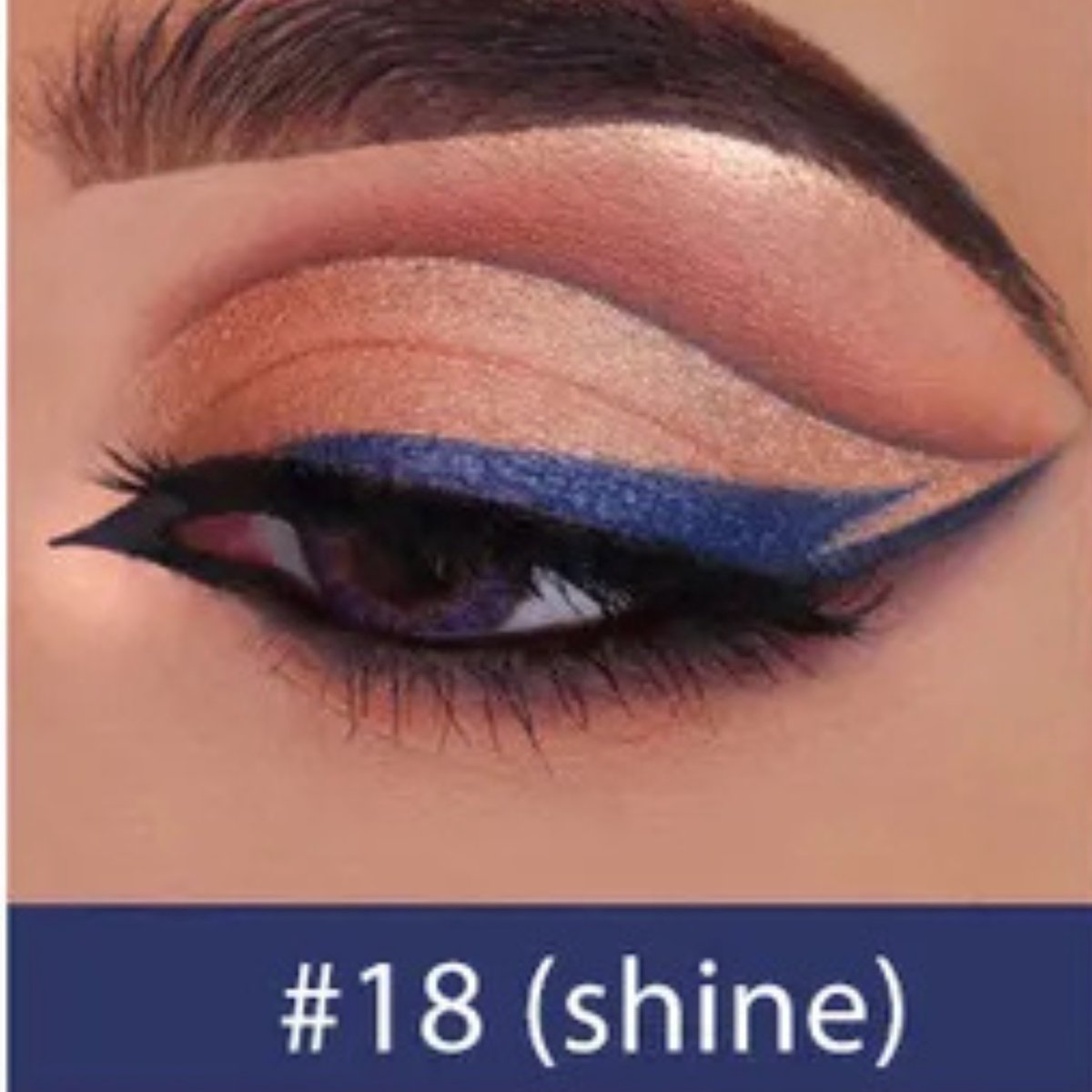 Waterproof Shiny Gel Eyeliner - 18 Dark Blue - 0.2g