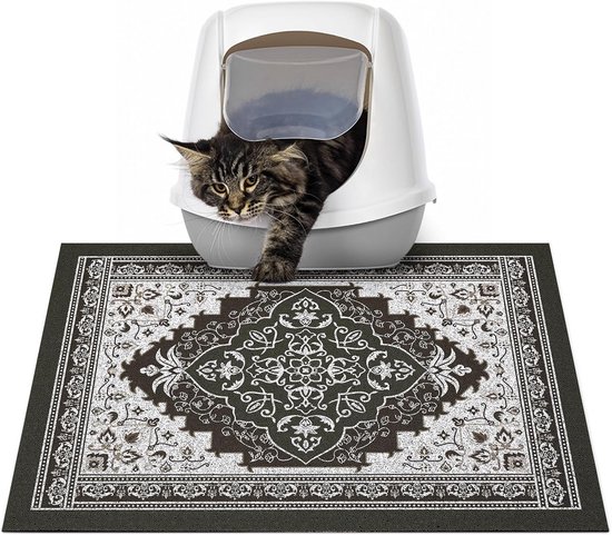 Kattenbakmat, groot, XXL, 86 x 56 cm, waterdichte siliconen mat