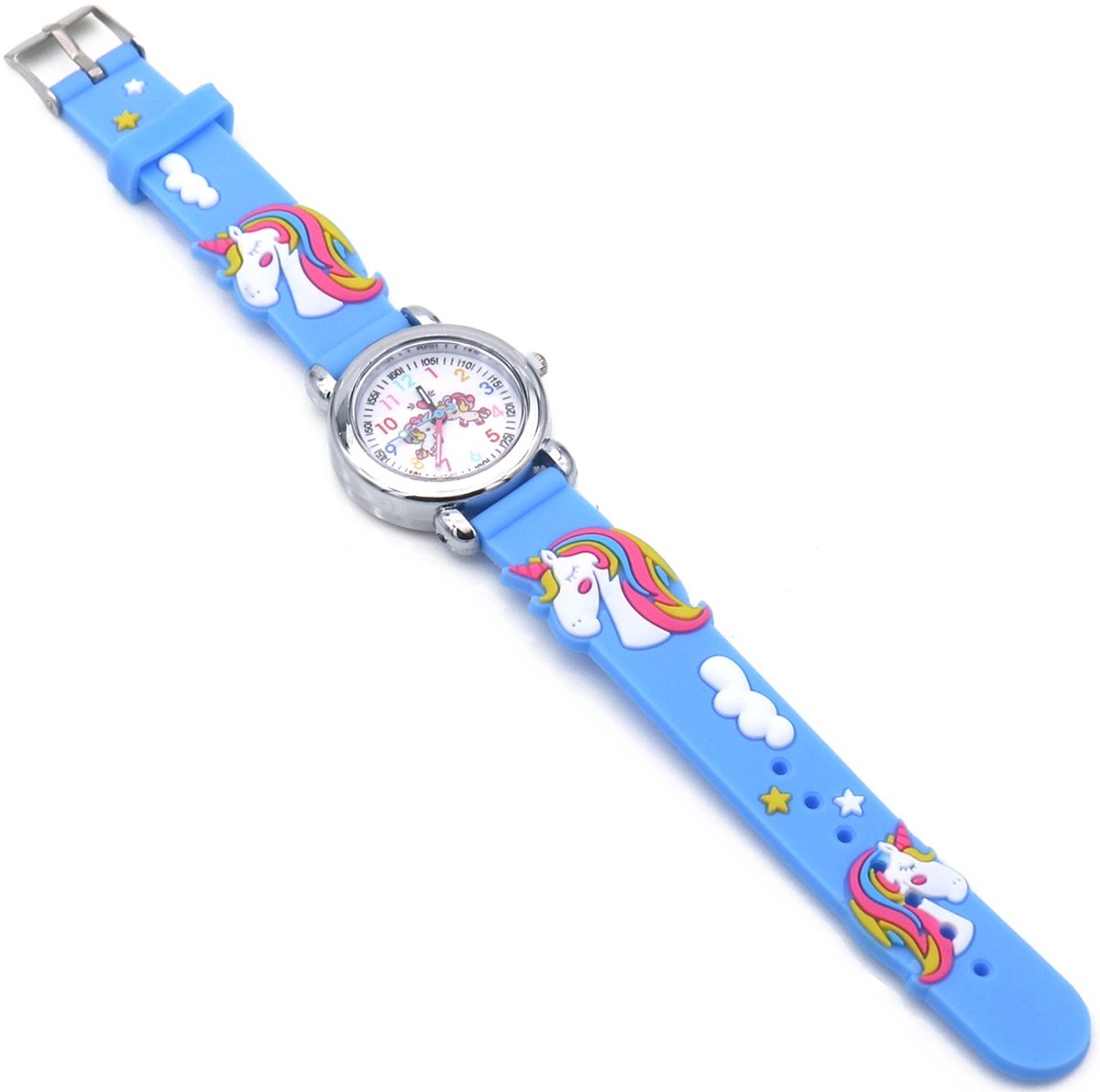 Kinderhorloge - quartz - unicorn - blauw