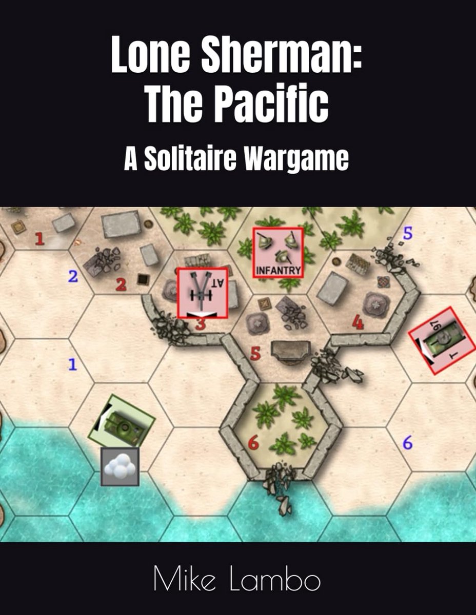 Solitaire Oorlogsspel met Sherman Tank op Pacific Eilanden