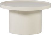 WOOOD Veluna Bijzettafel 70 CM - Hout - Hoogglans Zand - 40x70x70