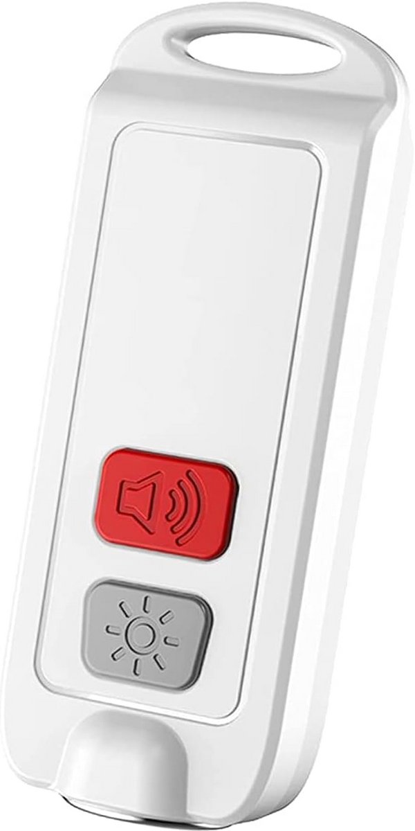 Persoonlijk Veiligheidsalarm 130 dB met LED Zaklamp en Sleutelhanger