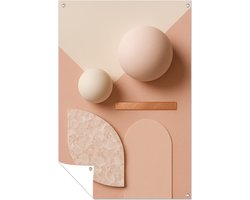 Bollen en boog - Wanddecoratie buiten - Tuinposter - 50x75 cm