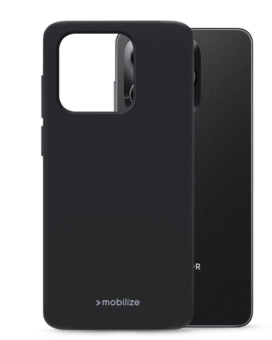 Mobilize Hoesje geschikt voor Honor X5C Plus Telefoonhoesje Flexibel TPU | Mobilize Rubber Gelly Backcover | X5C Plus Case | Back Cover - Zwart