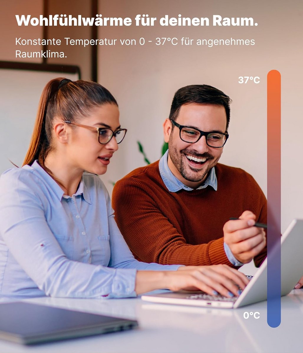 Infraroodverwarming Paneel 60x60 cm 360W met Thermostaat voor Wand en Plafond – foto 6
