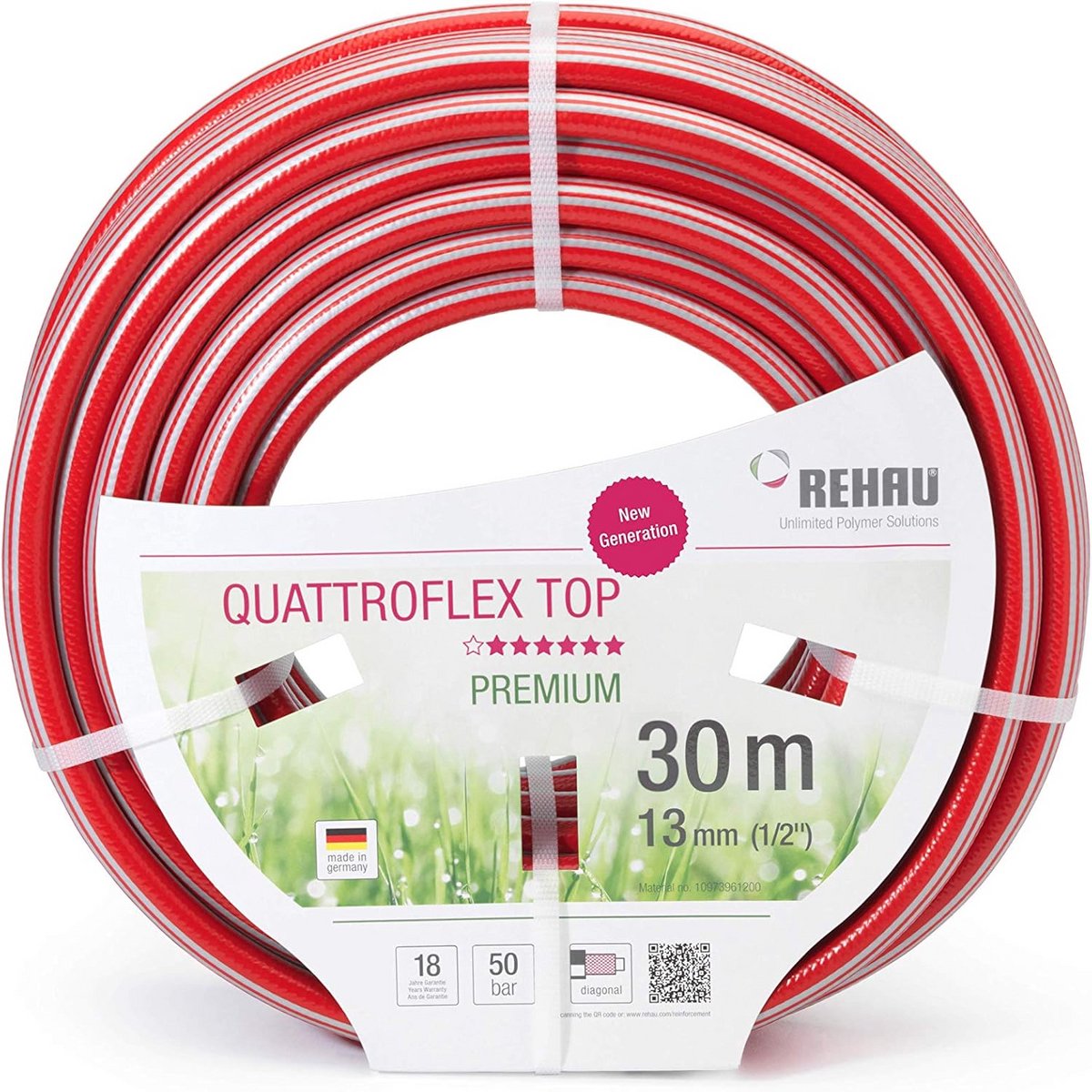 Premium Tuinslang 30 Meter 13 mm 1/2 Inch Voor Intensief Gebruik