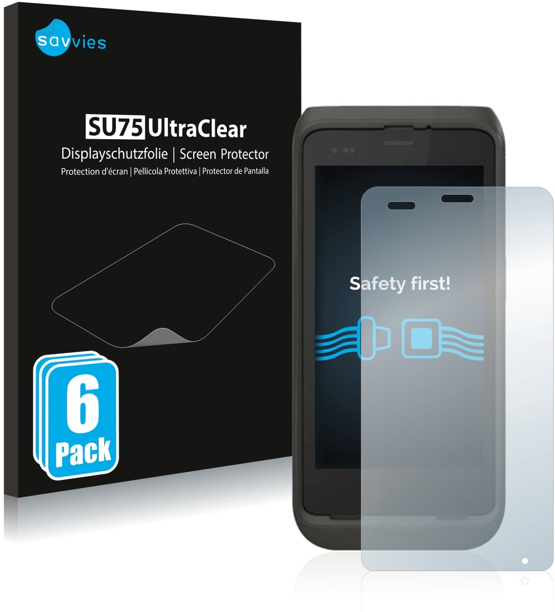 Savvies - Screenprotector voor Honeywell CT45 - Folie Beschermfolie transparant 6 Stuks