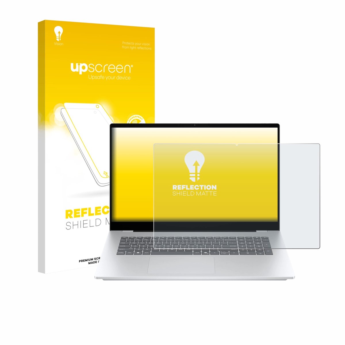 upscreen - Screenprotector voor HP OmniBook 7 17-dc - Folie Beschermfolie anti glare matte