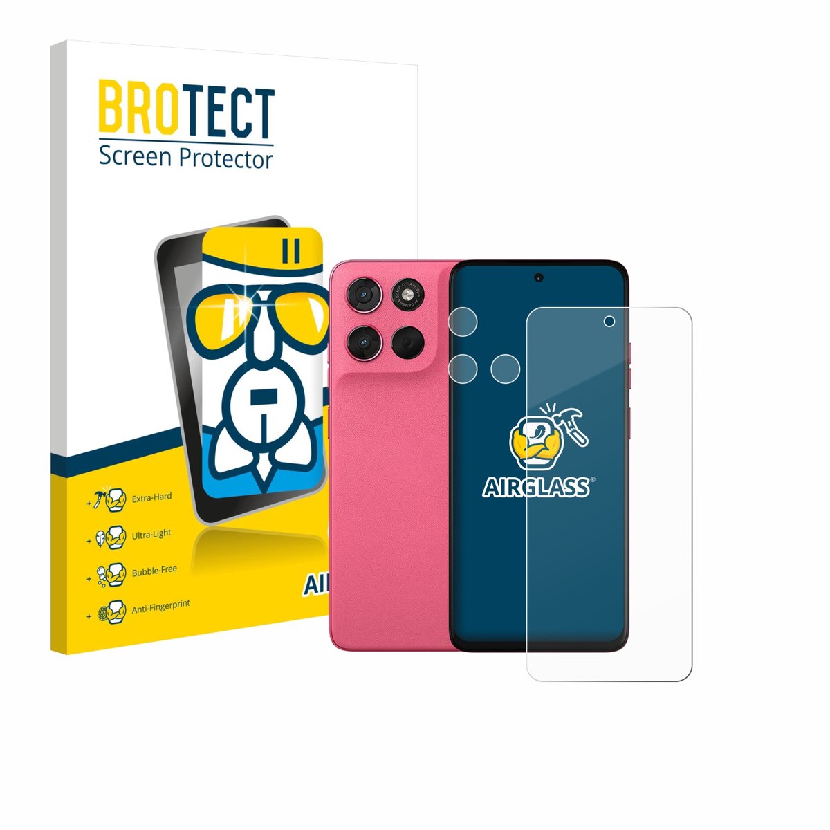 Screenprotector voor Motorola Moto G57 Power (Voor+Camera) Beschermglas transparant