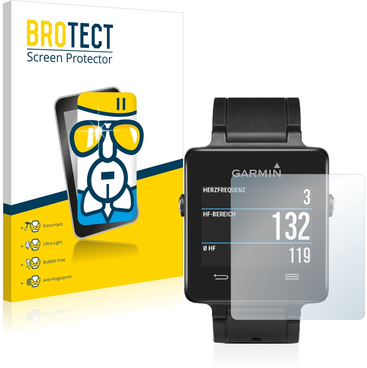 Screenprotector voor Garmin vivoactive Beschermglas transparant