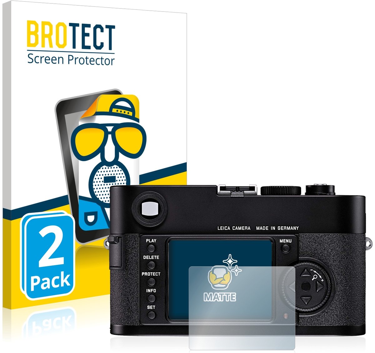 BROTECT - Screenprotector voor Leica M8 - Folie Beschermfolie matte 2 Stuks