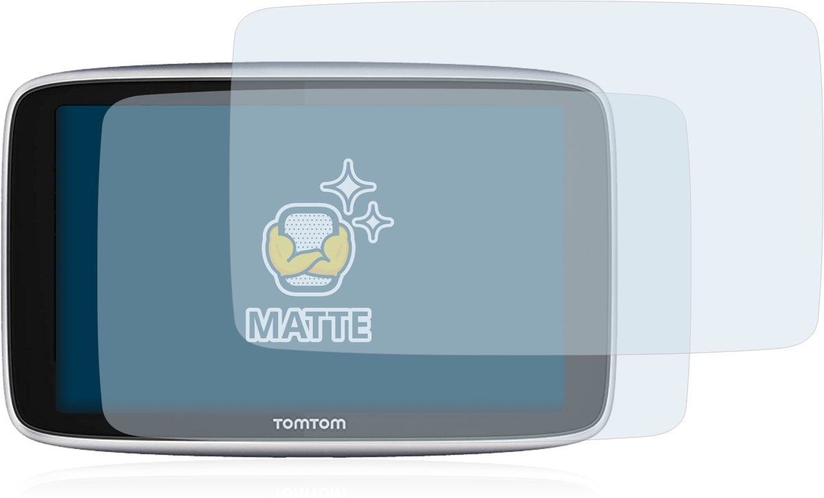 BROTECT - Screenprotector voor TomTom GO Premium (5") - Folie Beschermfolie matte 2 Stuks – foto 5