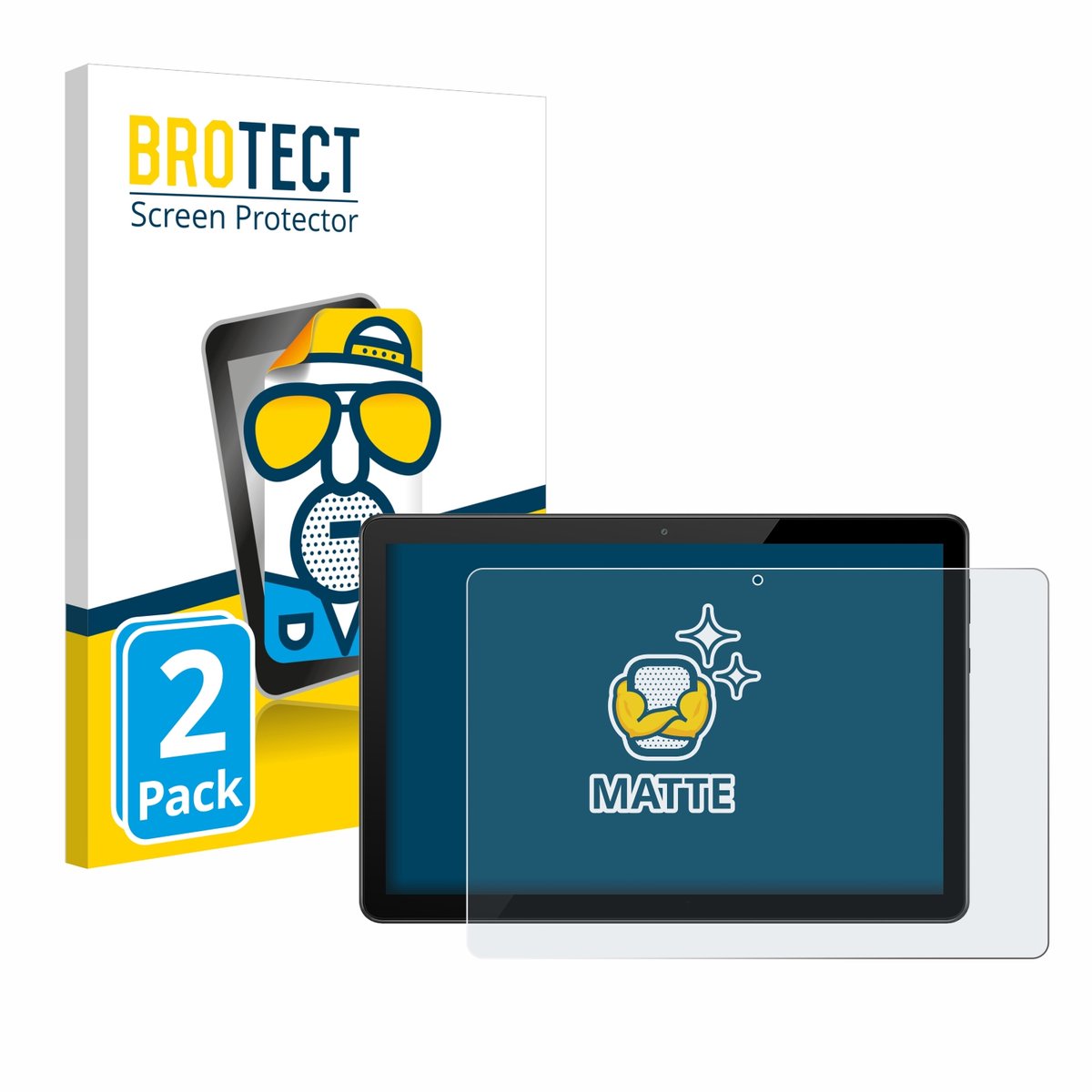 BROTECT - Screenprotector voor Huawei MediaPad T5 10 - Folie Beschermfolie matte 2 Stuks