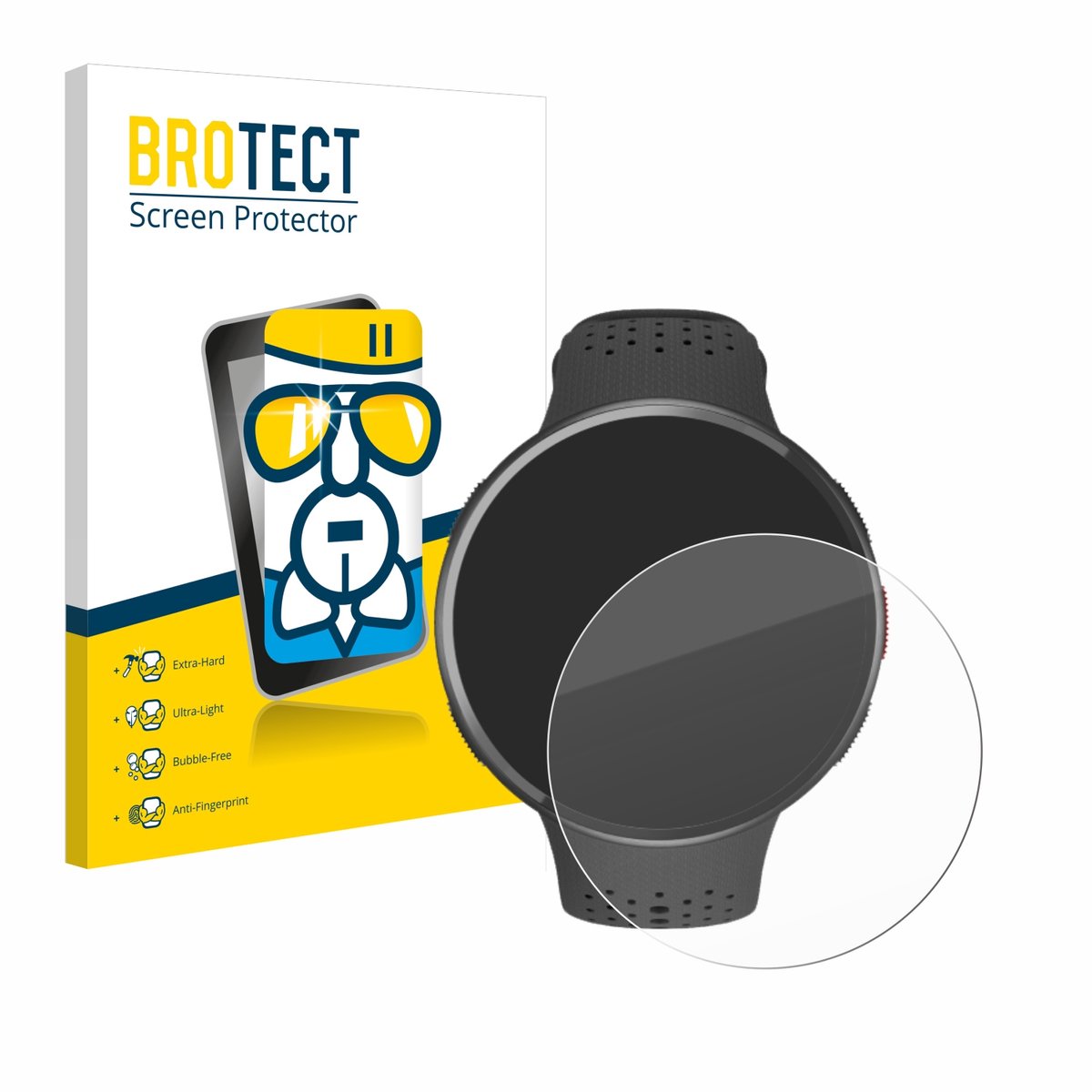 Screenprotector voor Polar Pacer Pro Beschermglas transparant