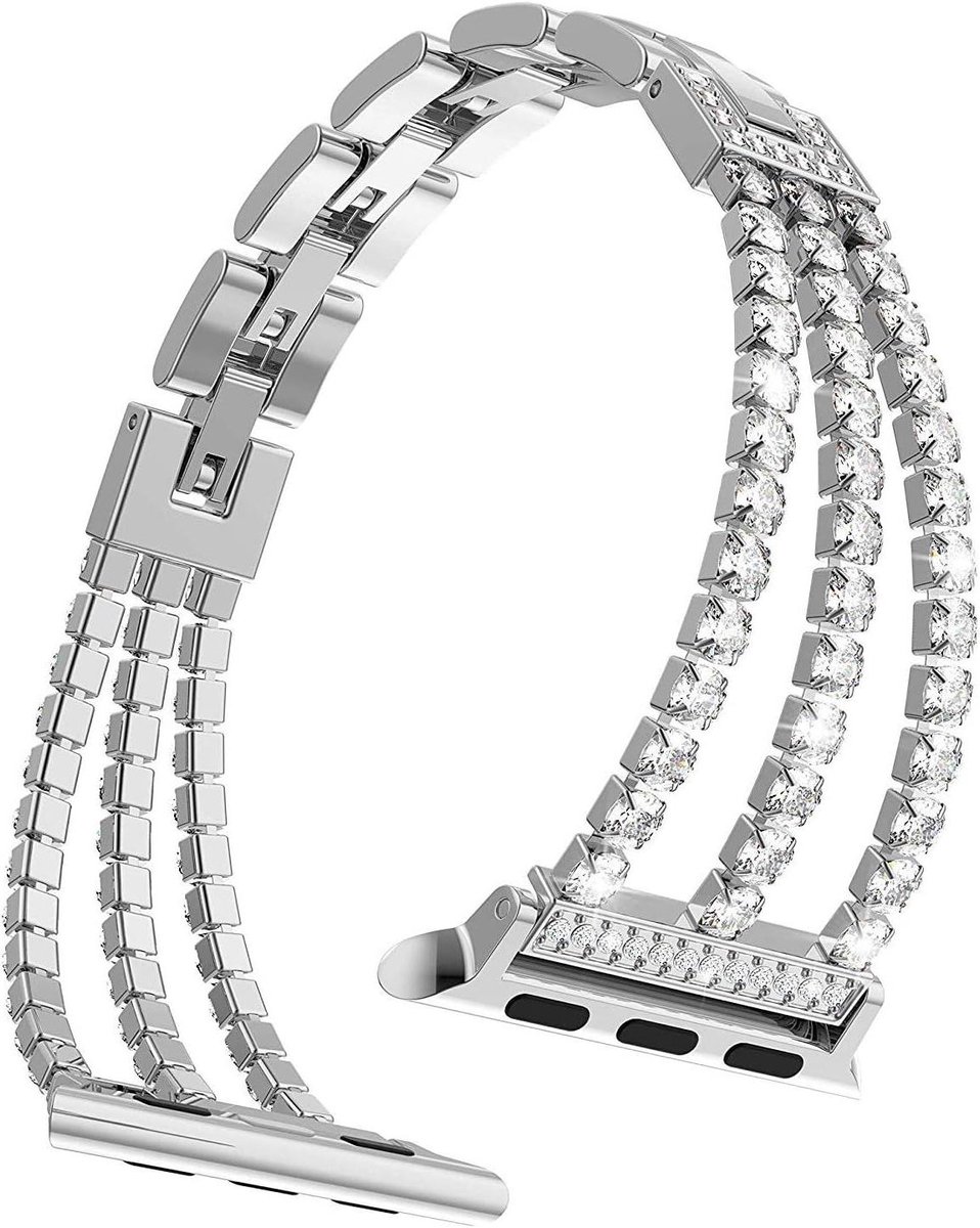 Horlogebandje voor dames | Vervangingsband 41mm | Compatibel met Apple Watch Serie 7, SE, Serie 6-5-4-3-2-1 | Casual stijl