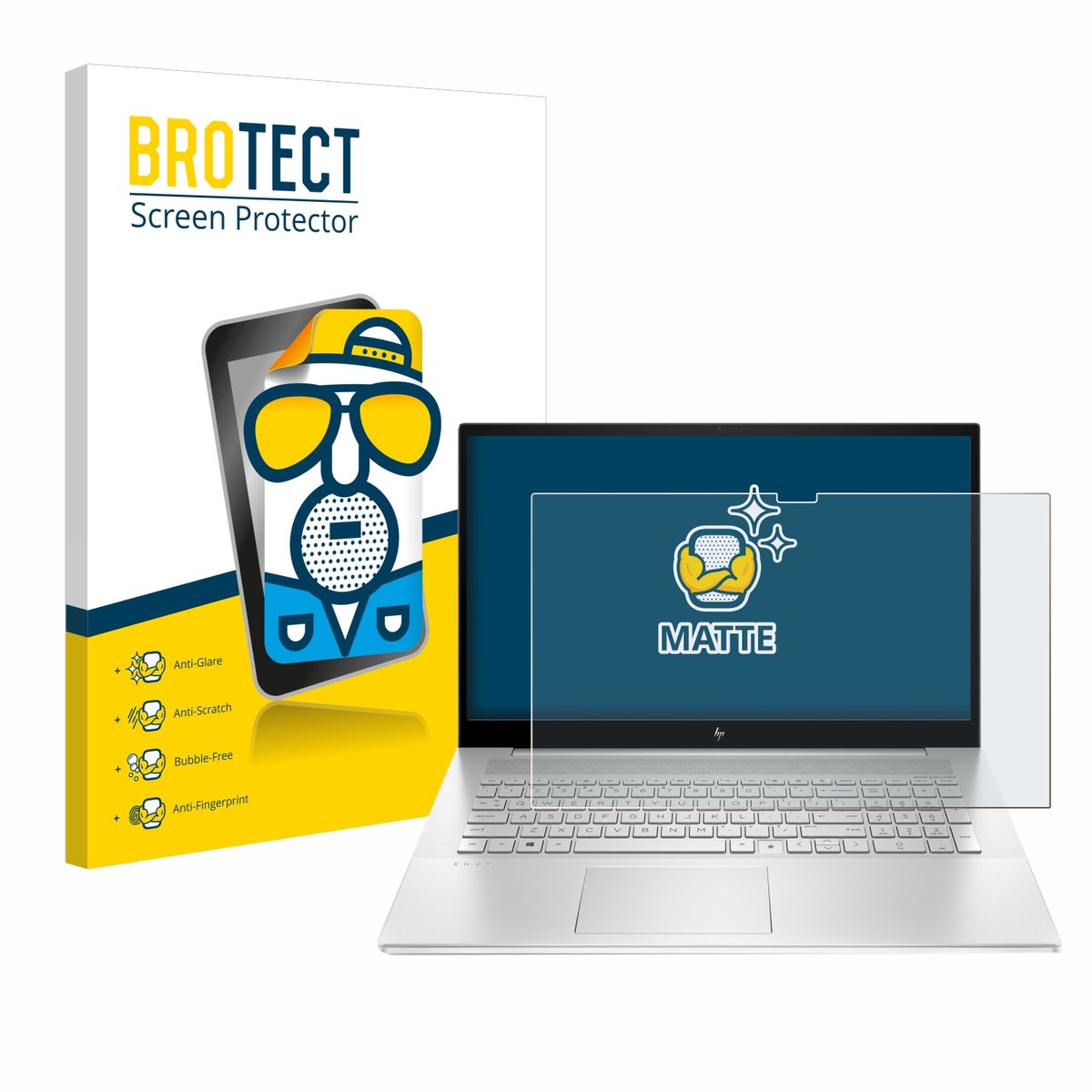 BROTECT - Screenprotector voor HP Envy 17-cX - Folie Beschermfolie matte