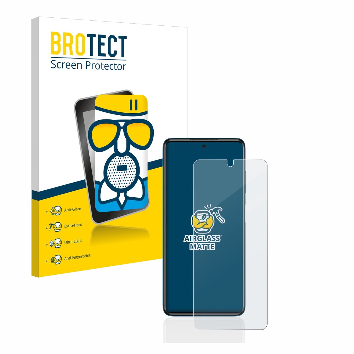 BROTECT - Screenprotector voor Xiaomi Poco X3 NFC - Folie Beschermfolie Beschermglas matte
