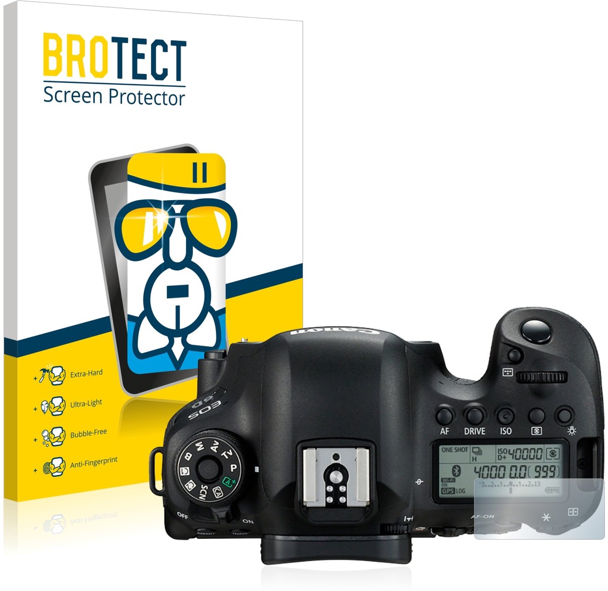 Screenprotector voor Canon EOS 6D (Schouderdisplay) Beschermglas transparant