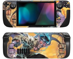 Volledige Set Beschermende Vinyl Sticker voor Steam Deck - Compatibel met zowel het LCD als het OLED Model - Personaliseer uw Handheld PC Gaming Apparaat - Vleermuis Demon Design