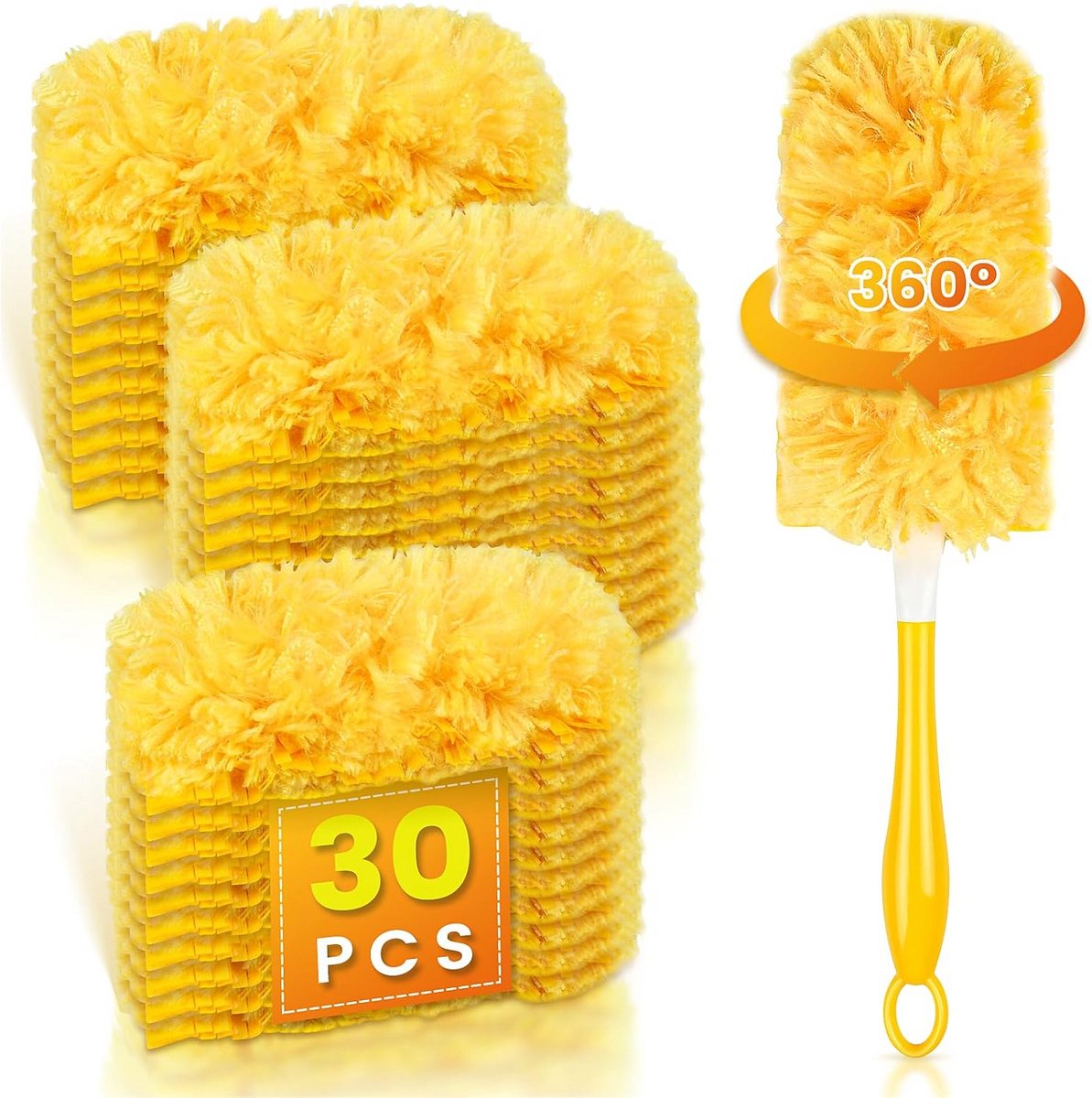 30 Pack 360° Refilldoeken voor Swiffer Dust Magnet - Parfumvrij