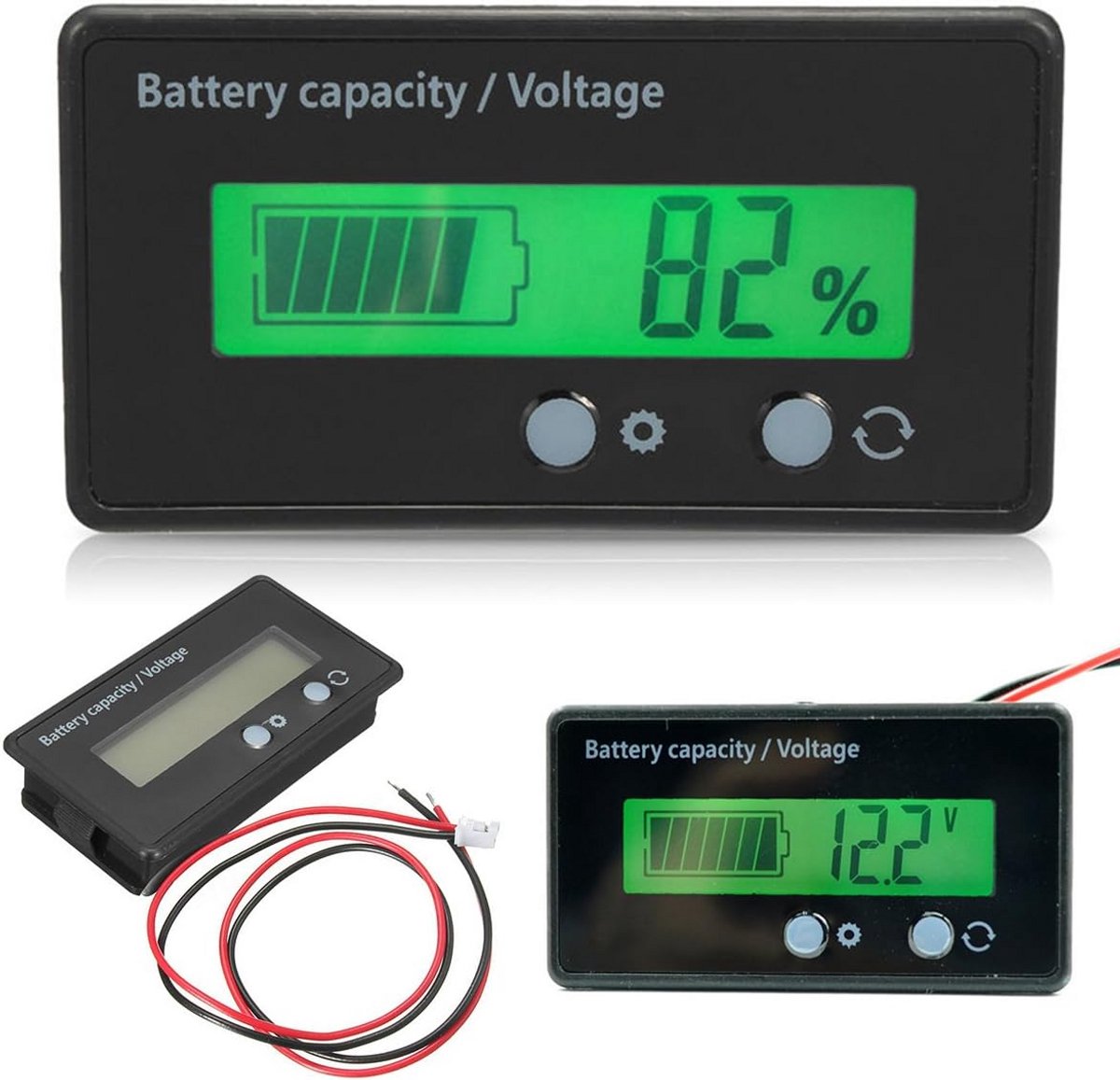 Digitale Multimeter met LCD-display - Meet Capaciteit & Voltage 6-70V - Automatische Uitschakeling & Batterij-indicatie
