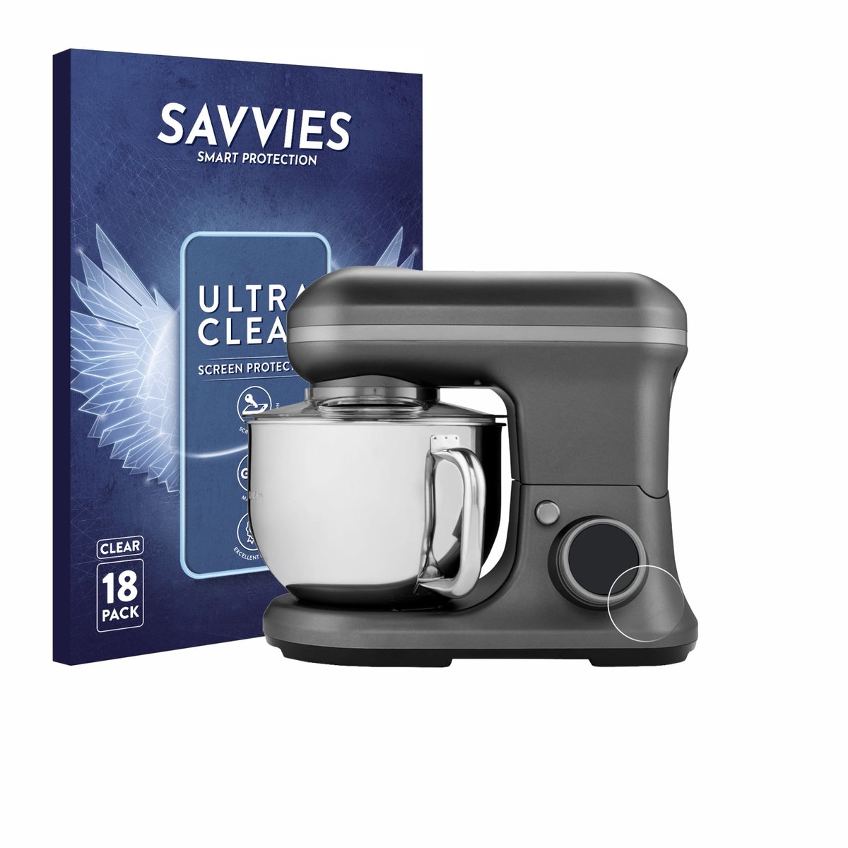 Savvies - Screenprotector voor MEDION MD 18420 - Folie Beschermfolie transparant 18 Stuks