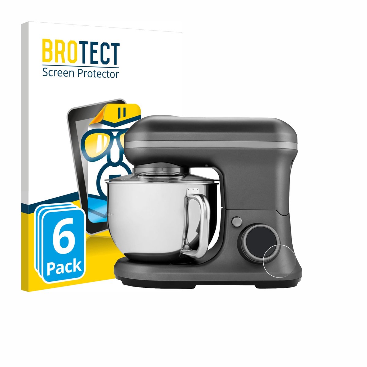 BROTECT - Screenprotector voor MEDION MD 18420 - Folie Beschermfolie transparant 6 Stuks