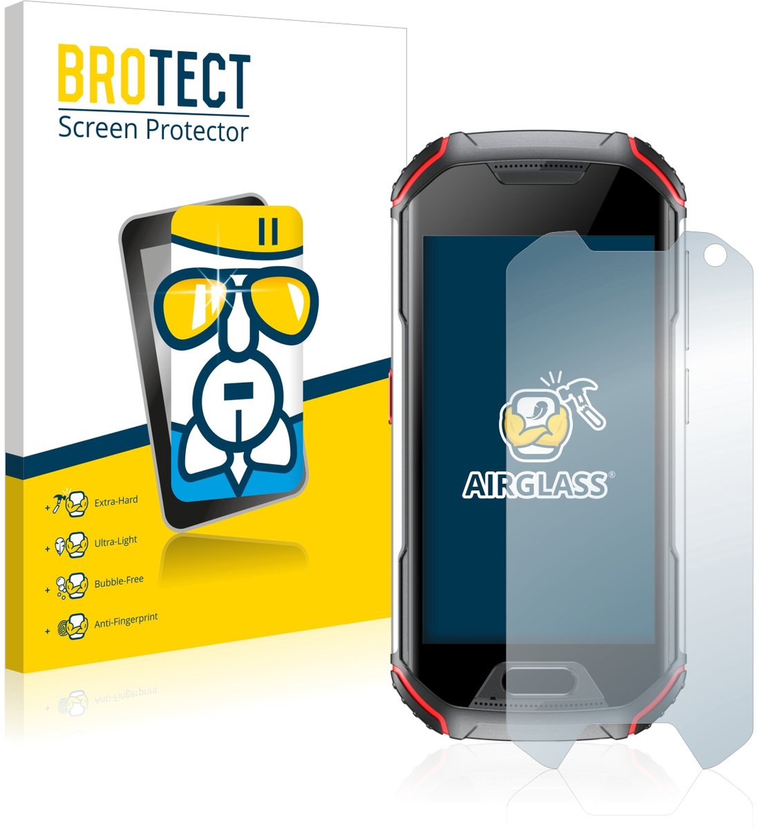 Screenprotector voor Unihertz Atom XL Beschermglas transparant