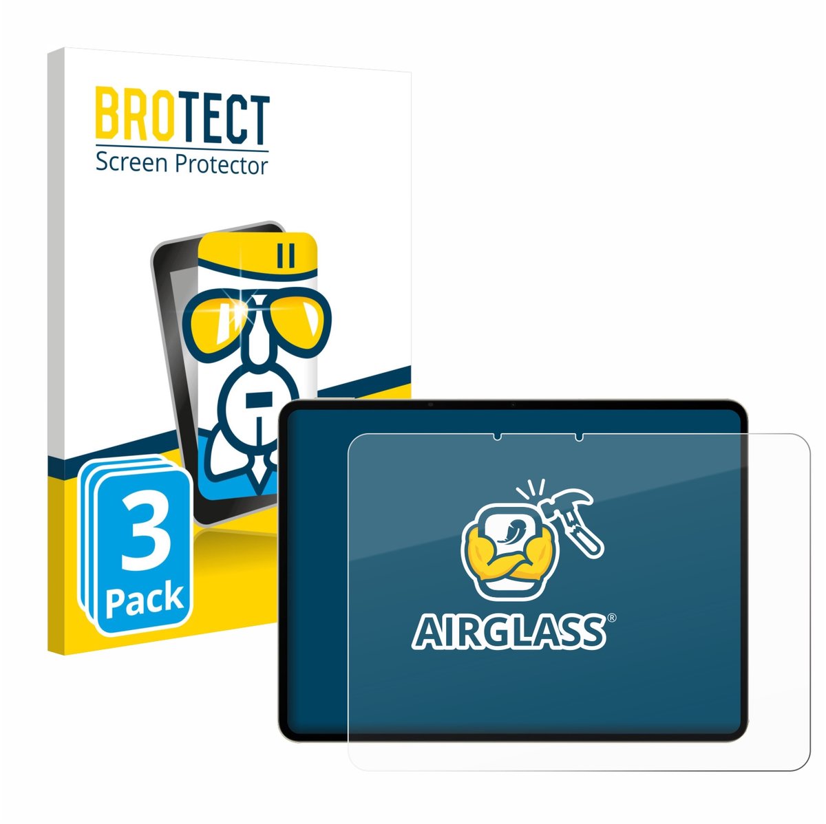 Screenprotector 3 Stuks voor realme Pad 3 Beschermglas transparant
