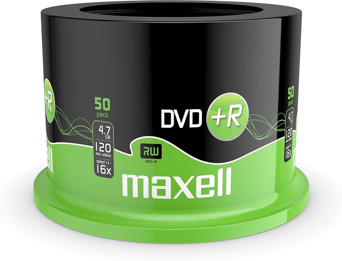 50 stuks DVD+R discs 4.7 GB 16x snelheid - Onbewerkte DVD Spindel voor Archiveren