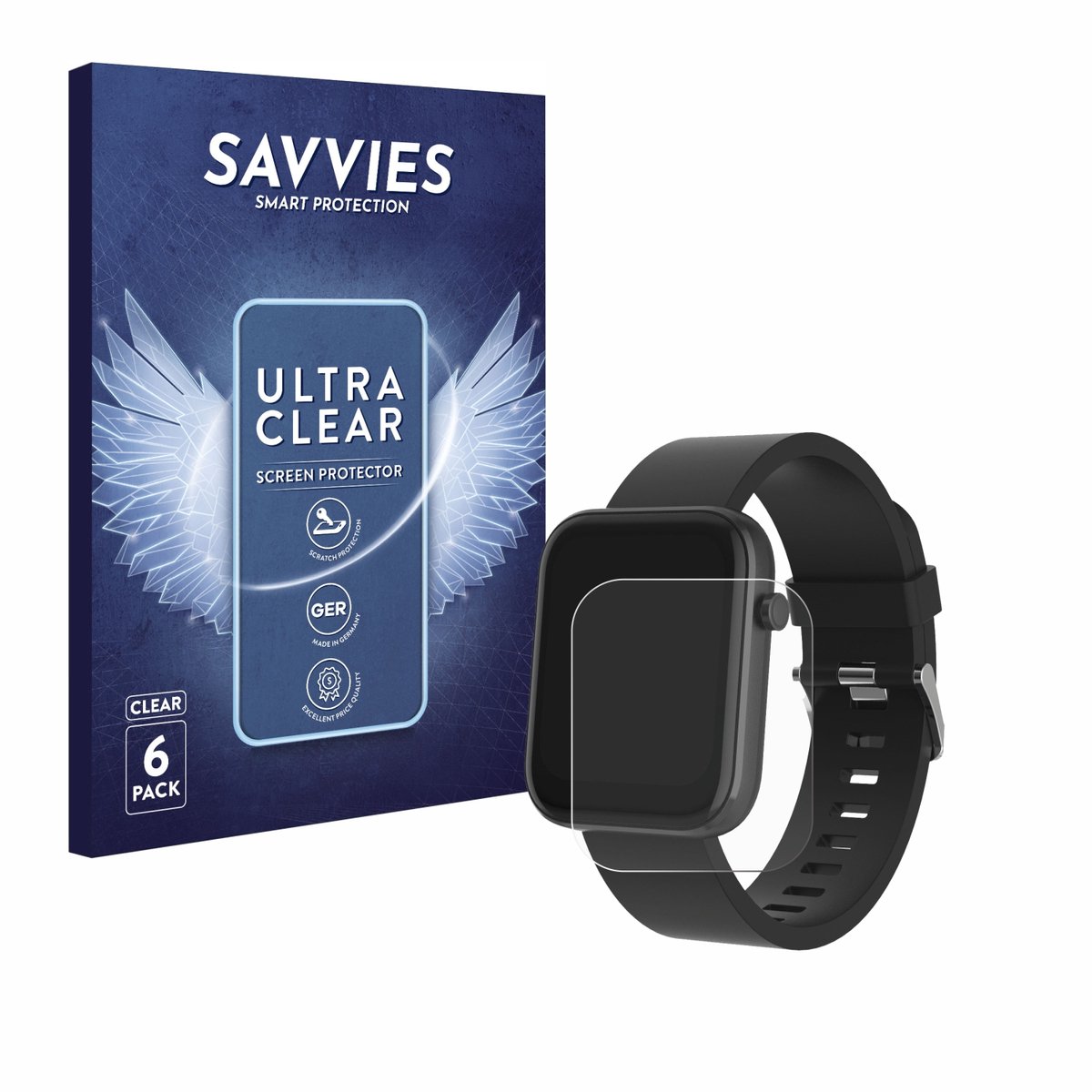 Savvies - Screenprotector voor Denver SW-182 - Folie Beschermfolie transparant 6 Stuks