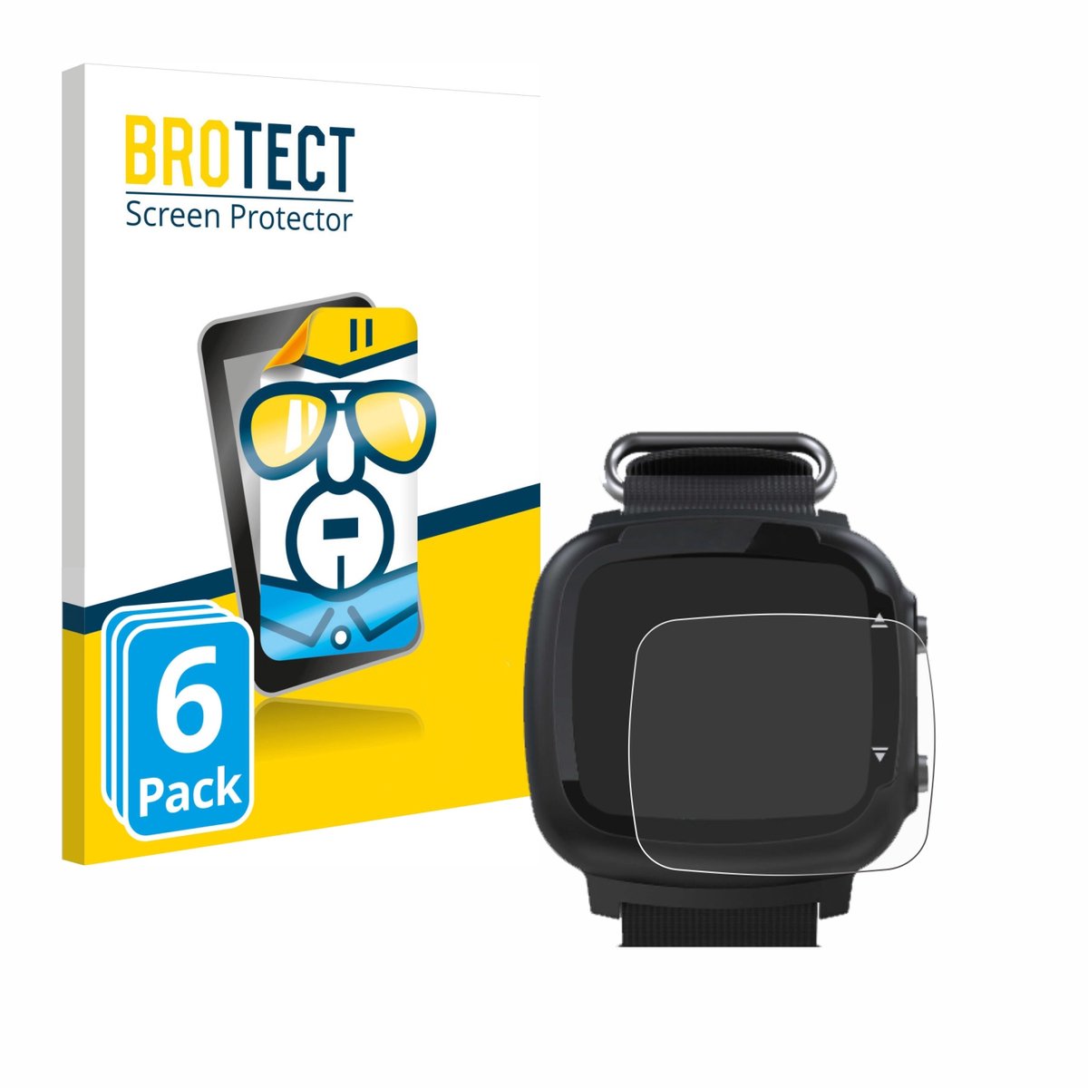 BROTECT - Screenprotector voor Aqualung i330r - Folie Beschermfolie transparant 6 Stuks