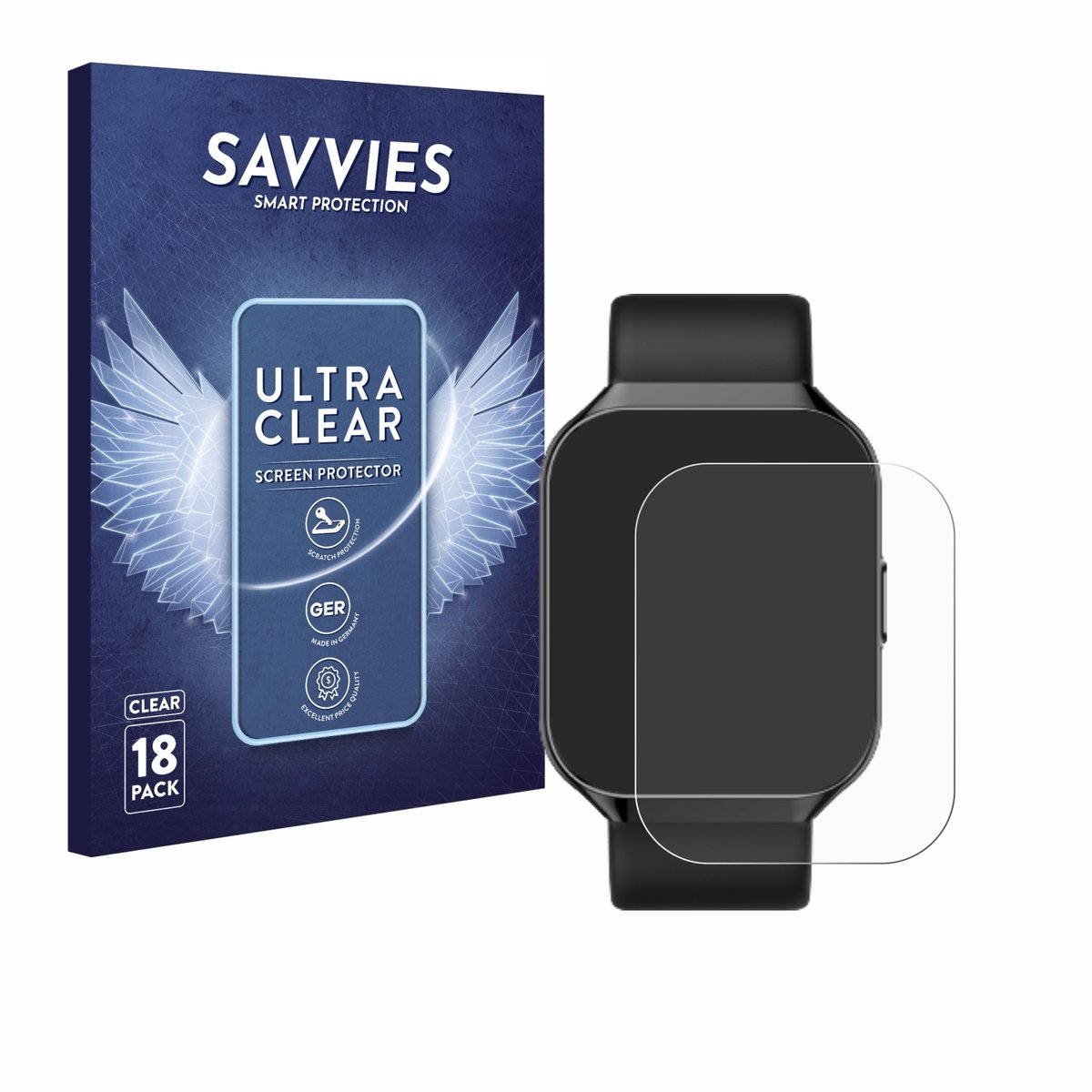 Savvies - Screenprotector voor HOIFA P98 1.96" - Folie Beschermfolie transparant 18 Stuks