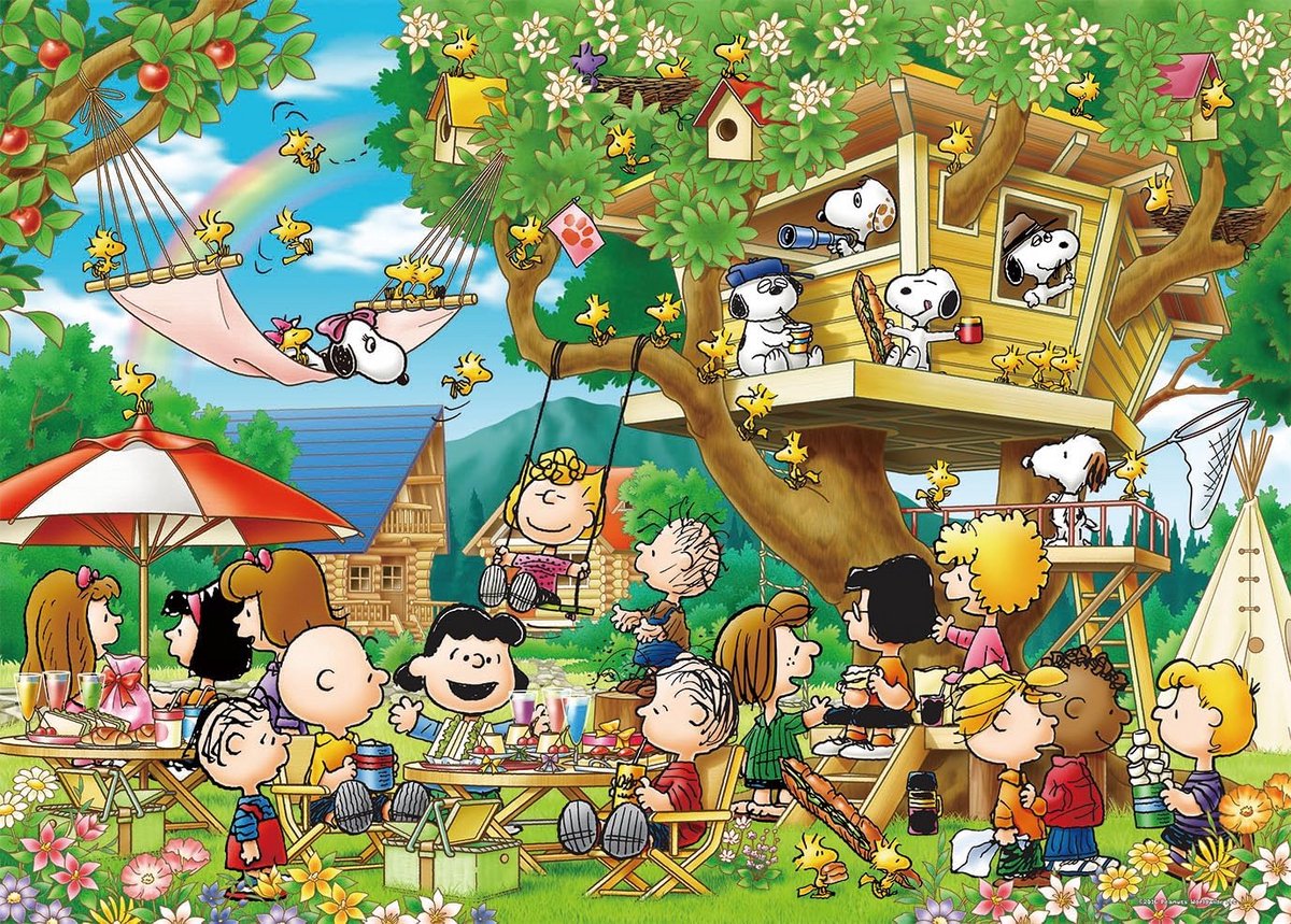 3000 Stukken Legpuzzel - Snoopy en Peanuts Thema - Groot Formaat 73x102 cm