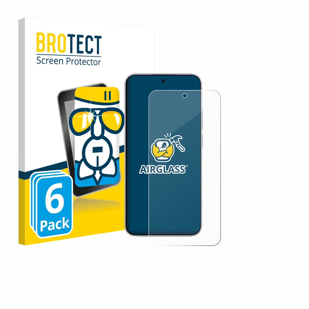 Screenprotector 6 Stuks voor Xiaomi Redmi Note 15 Pro 4G Beschermglas transparant