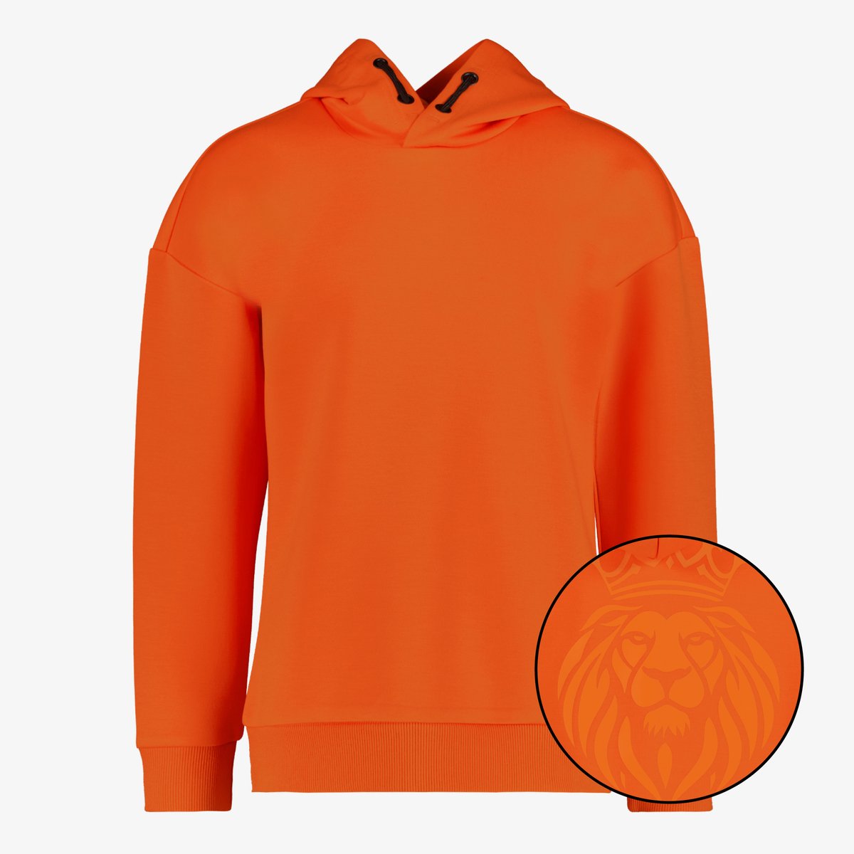 Osaga kinder hoodie met backprint oranje - Maat 152